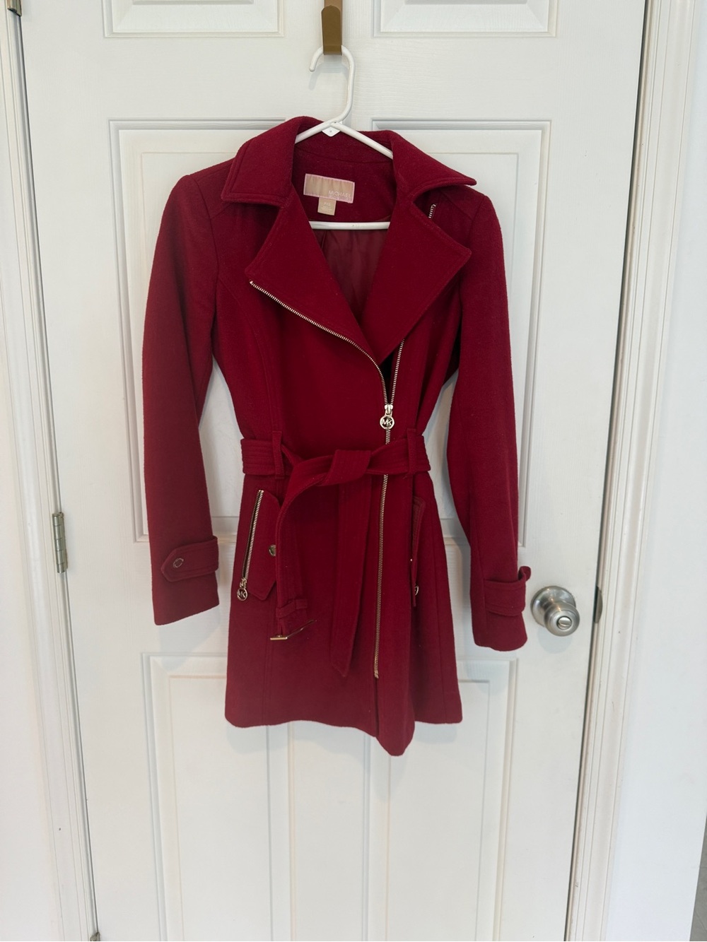 MICHAEL Michael Kors Red Wool Coat